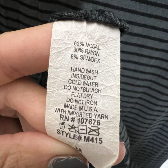 Comfy USA Dress Medium Stripe Lagenlook Avant Garde Balloon Hem Parachute - Picture 6 of 7